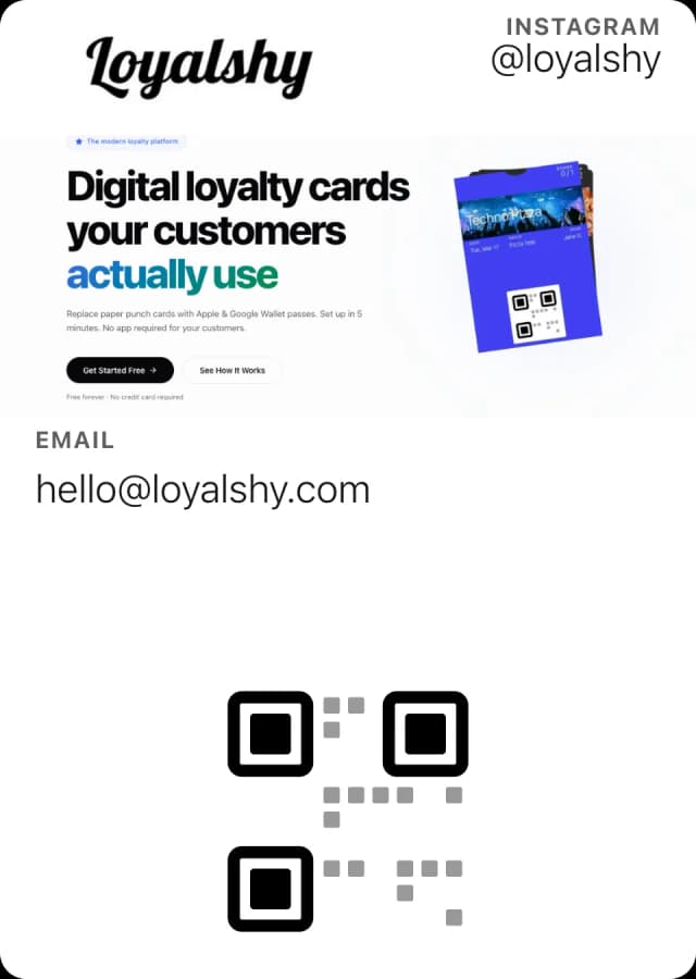 Business Card — Apple Wallet