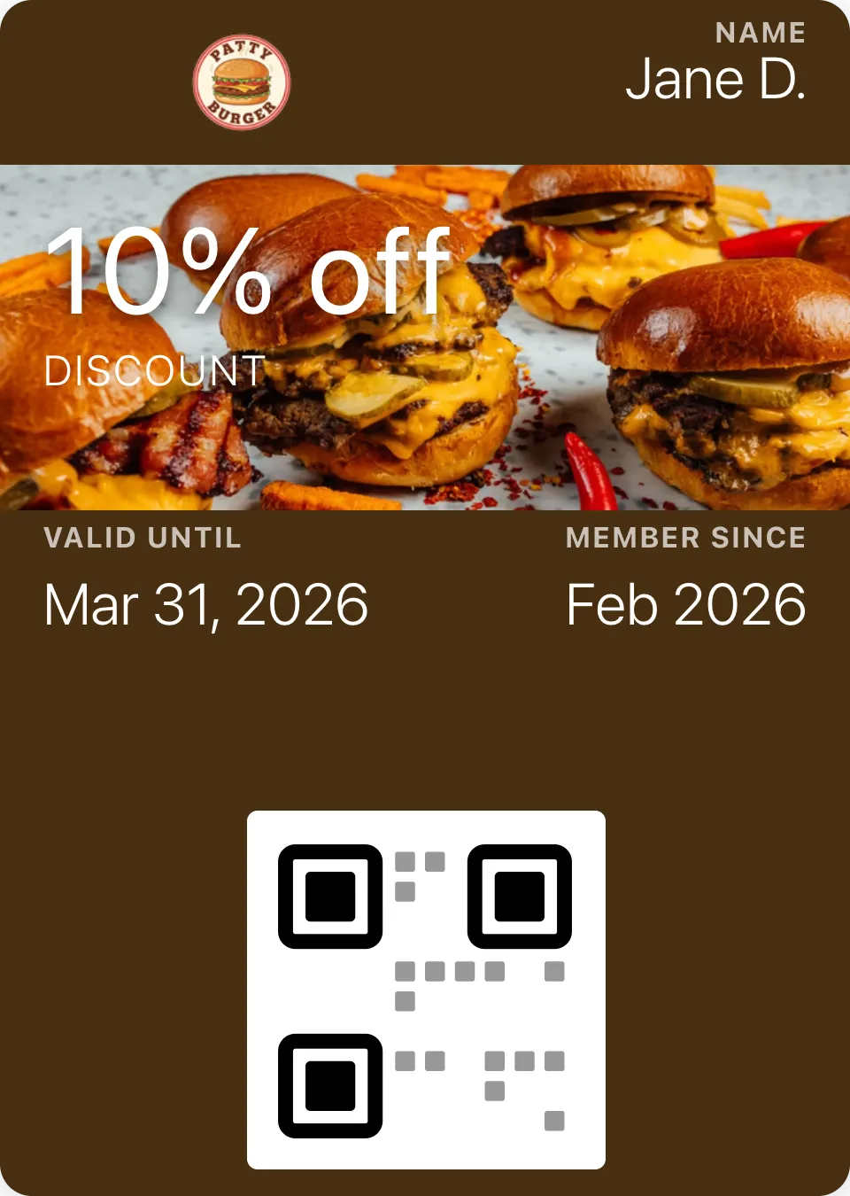 A coupon in Apple Wallet